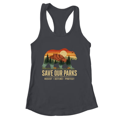 Save Our Parks Bear Nature Resist Defend Protect Outdoor Shirt & Tank Top | siriusteestore
