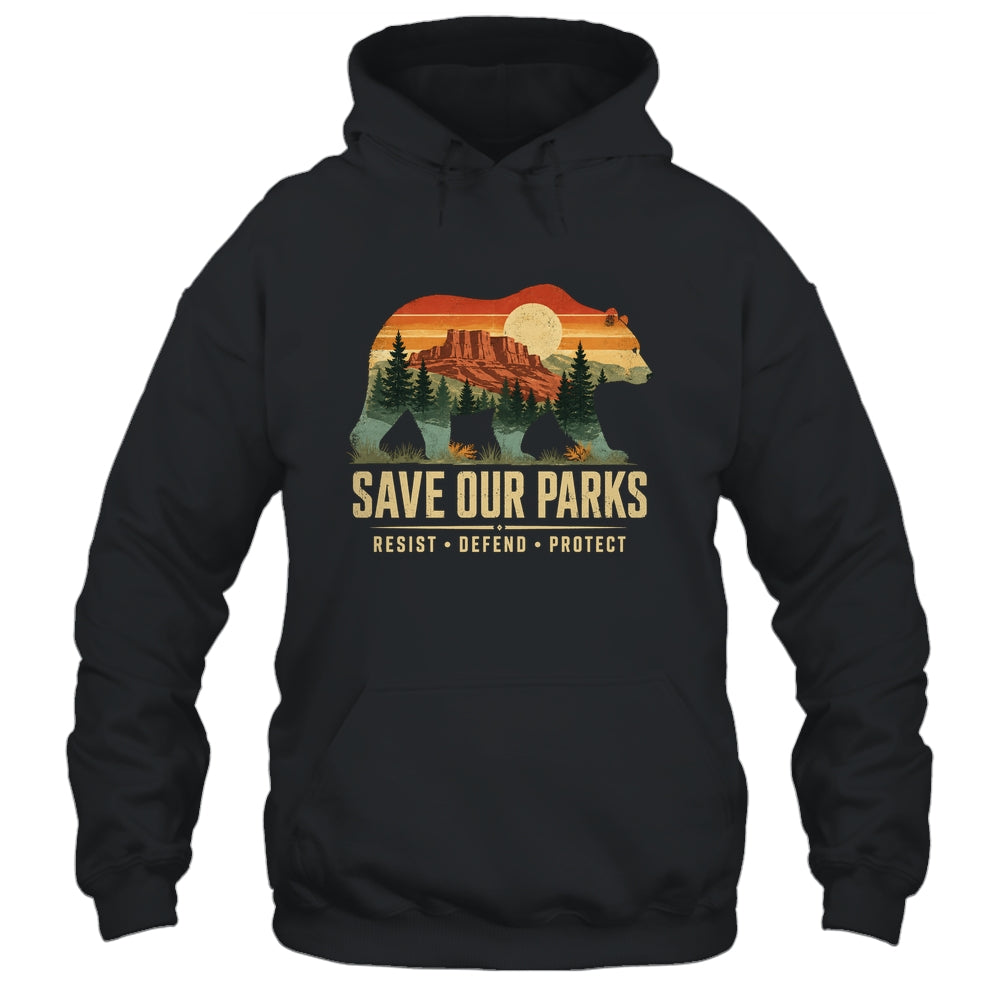 Save Our Parks Bear Nature Resist Defend Protect Outdoor Shirt & Tank Top | siriusteestore