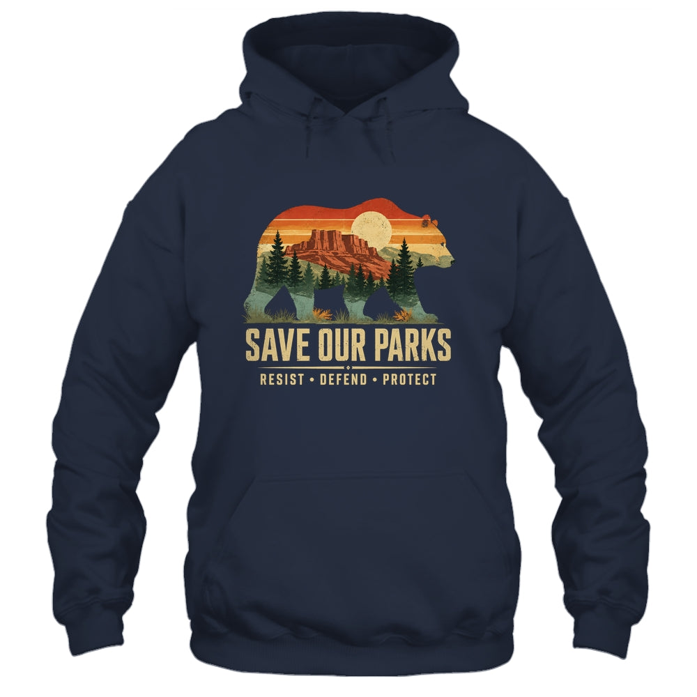 Save Our Parks Bear Nature Resist Defend Protect Outdoor Shirt & Tank Top | siriusteestore