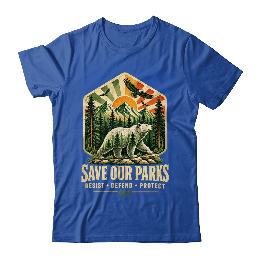 Save Our Parks Nature Hiking Camping Outdoor Vintage Graphic Shirt & Tank Top | siriusteestore