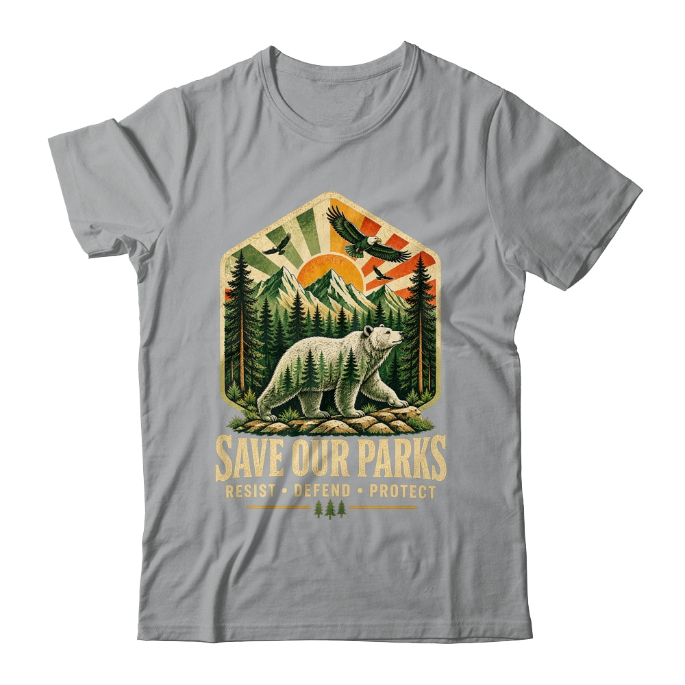 Save Our Parks Nature Hiking Camping Outdoor Vintage Graphic Shirt & Tank Top | siriusteestore
