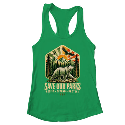 Save Our Parks Nature Hiking Camping Outdoor Vintage Graphic Shirt & Tank Top | siriusteestore