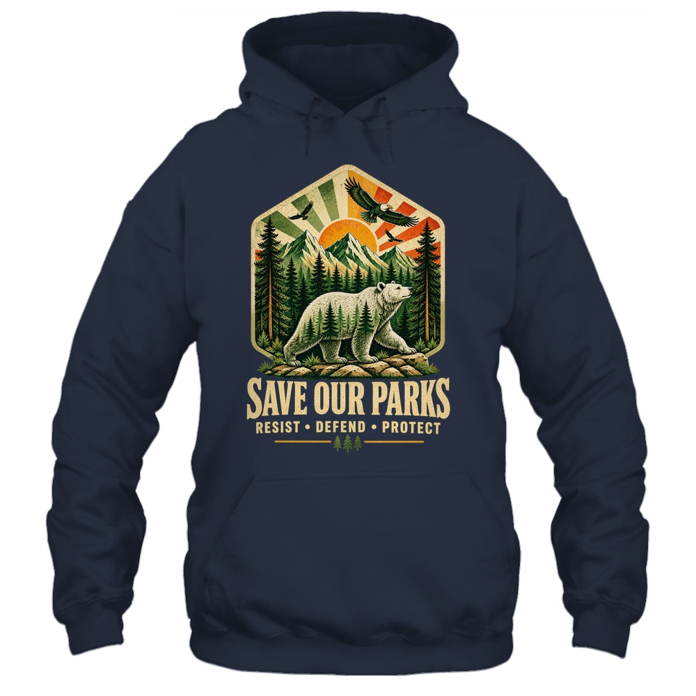 Save Our Parks Nature Hiking Camping Outdoor Vintage Graphic Shirt & Tank Top | siriusteestore