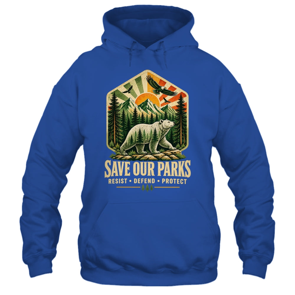 Save Our Parks Nature Hiking Camping Outdoor Vintage Graphic Shirt & Tank Top | siriusteestore