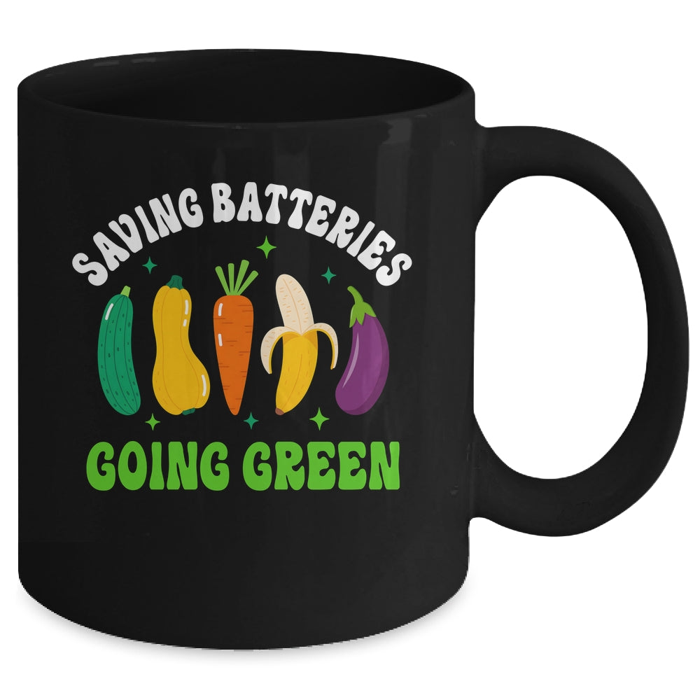 Saving Batteries Going Green Funny Inappropriate Humor Women Mug | siriusteestore