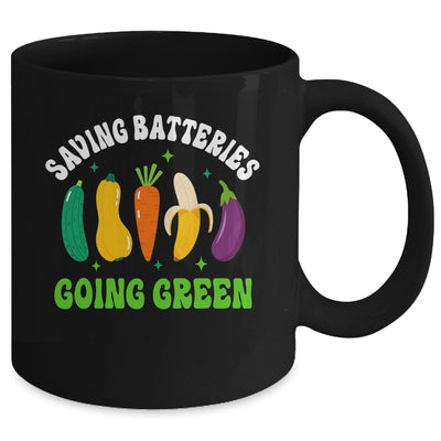 Saving Batteries Going Green Funny Inappropriate Humor Women Mug | siriusteestore