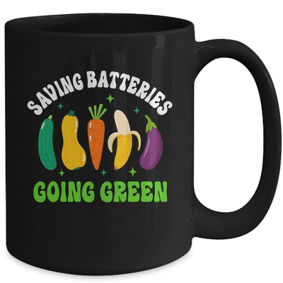 Saving Batteries Going Green Funny Inappropriate Humor Women Mug | siriusteestore