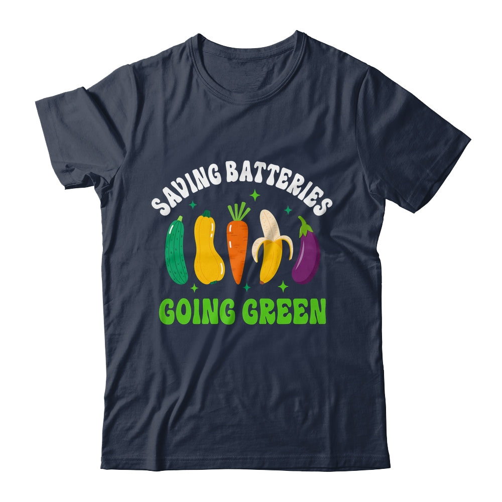 Saving Batteries Going Green Funny Inappropriate Humor Women Shirt & Tank Top | siriusteestore