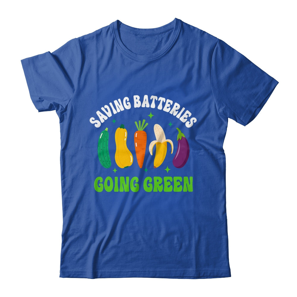 Saving Batteries Going Green Funny Inappropriate Humor Women Shirt & Tank Top | siriusteestore