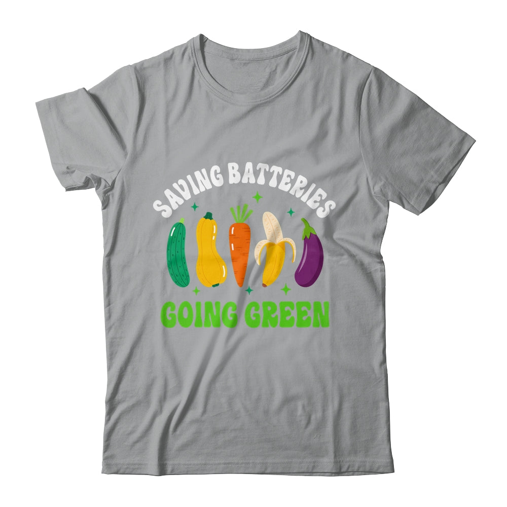 Saving Batteries Going Green Funny Inappropriate Humor Women Shirt & Tank Top | siriusteestore