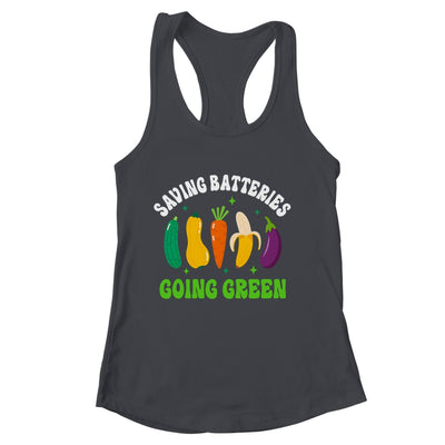 Saving Batteries Going Green Funny Inappropriate Humor Women Shirt & Tank Top | siriusteestore