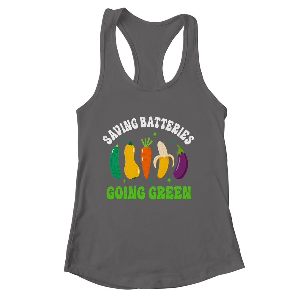 Saving Batteries Going Green Funny Inappropriate Humor Women Shirt & Tank Top | siriusteestore