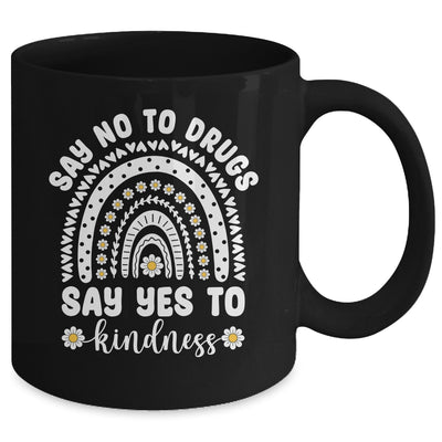 Say No To Drugs Red Ribbon Week Rainbow Mug | siriusteestore