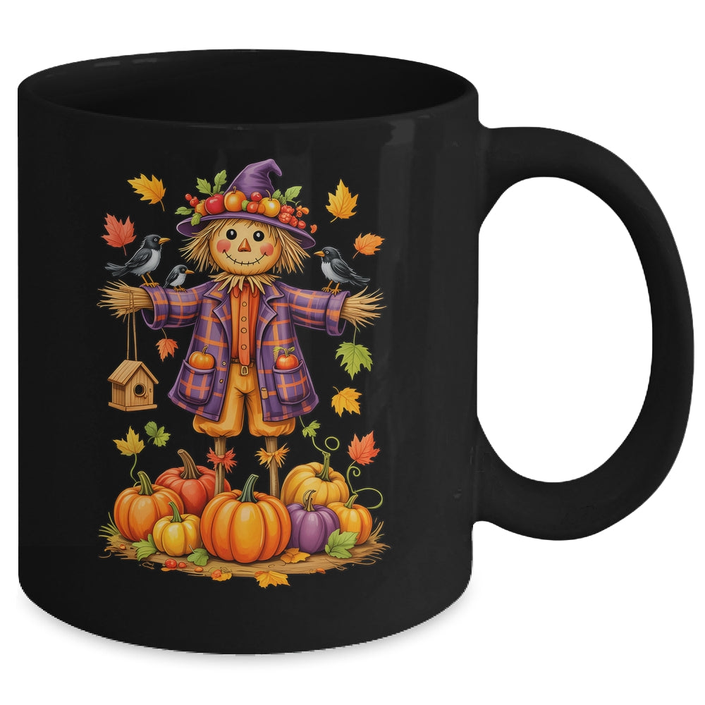 Scarecrow Autumn Harvest Fall Season Pumpkin Thanksgiving Mug | siriusteestore