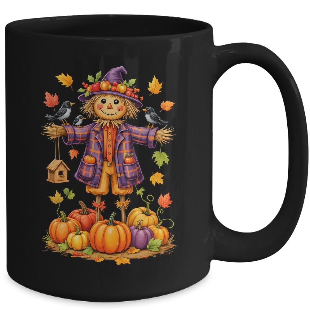 Scarecrow Autumn Harvest Fall Season Pumpkin Thanksgiving Mug | siriusteestore