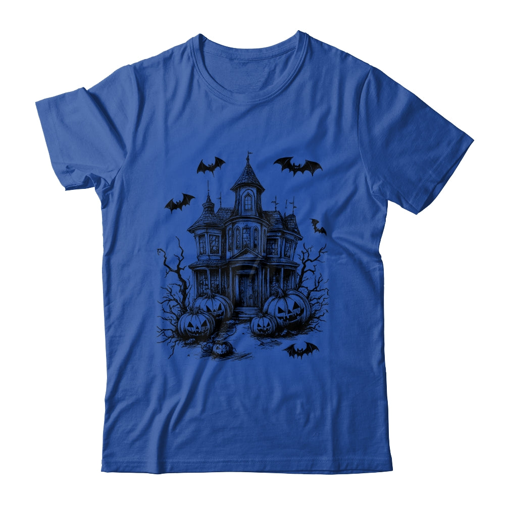 Scary Halloween House Spooky Season Bats Pumpkins Costume Shirt & Hoodie | siriusteestore
