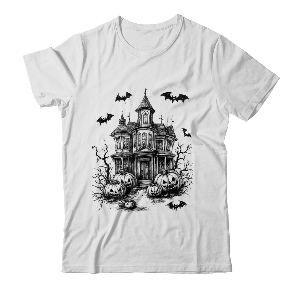 Scary Halloween House Spooky Season Bats Pumpkins Costume Shirt & Hoodie | siriusteestore