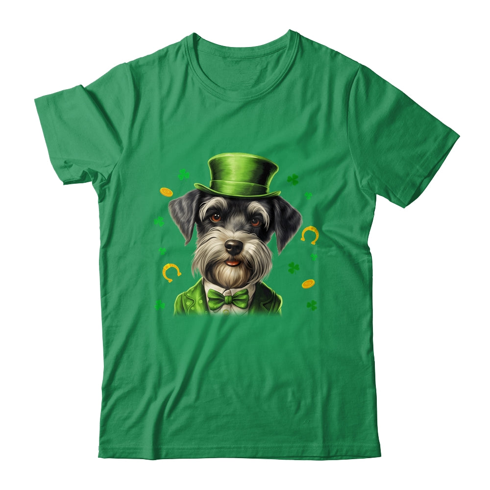 Schnauzer St Patricks Day Leprechaun Shamrock Irish Shirt & Hoodie | siriusteestore