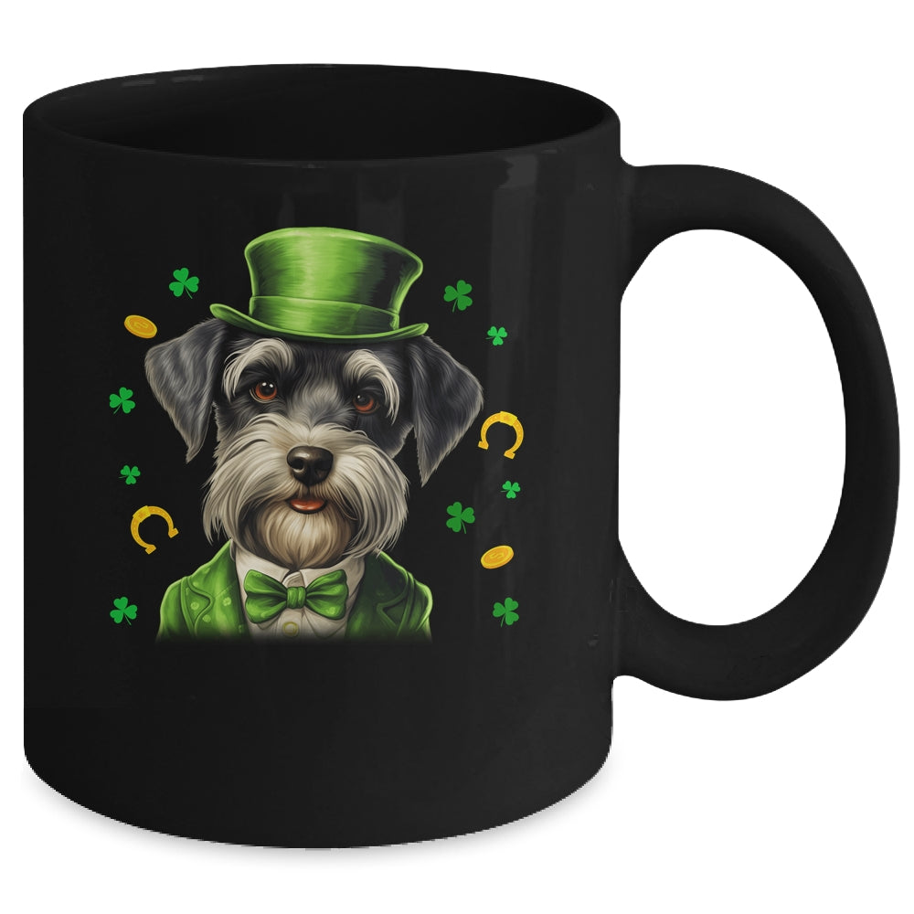 Schnauzer St Patricks Day Leprechaun Shamrock Irish Mug | siriusteestore