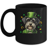 Schnauzer St Patricks Day Leprechaun Shamrock Irish Mug | siriusteestore