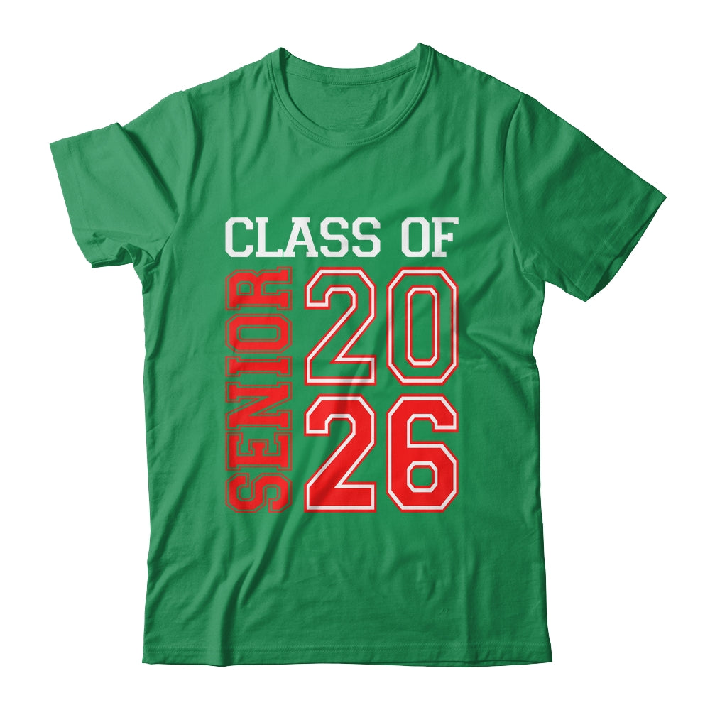 School Graduation Senior Class Of 2026 Senior Graduation Red Shirt & Hoodie | siriusteestore