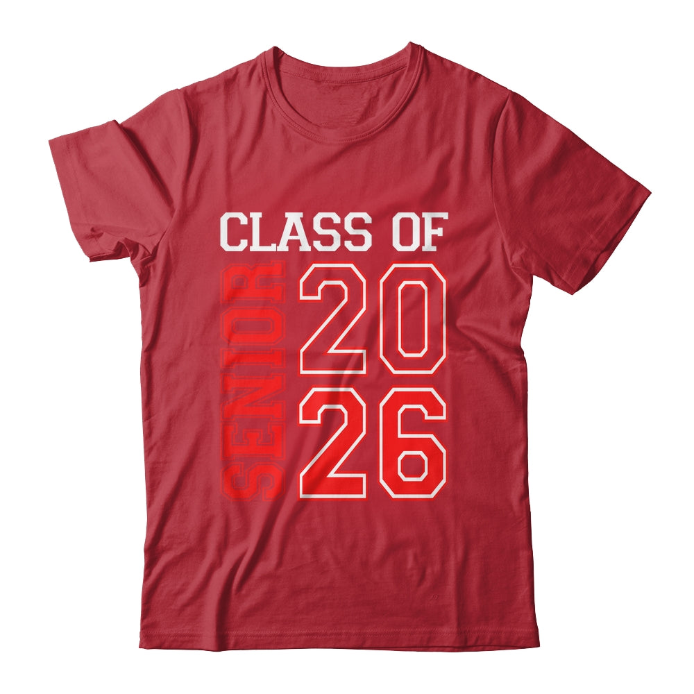 School Graduation Senior Class Of 2026 Senior Graduation Red Shirt & Hoodie | siriusteestore