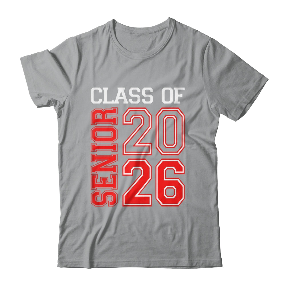 School Graduation Senior Class Of 2026 Senior Graduation Red Shirt & Hoodie | siriusteestore