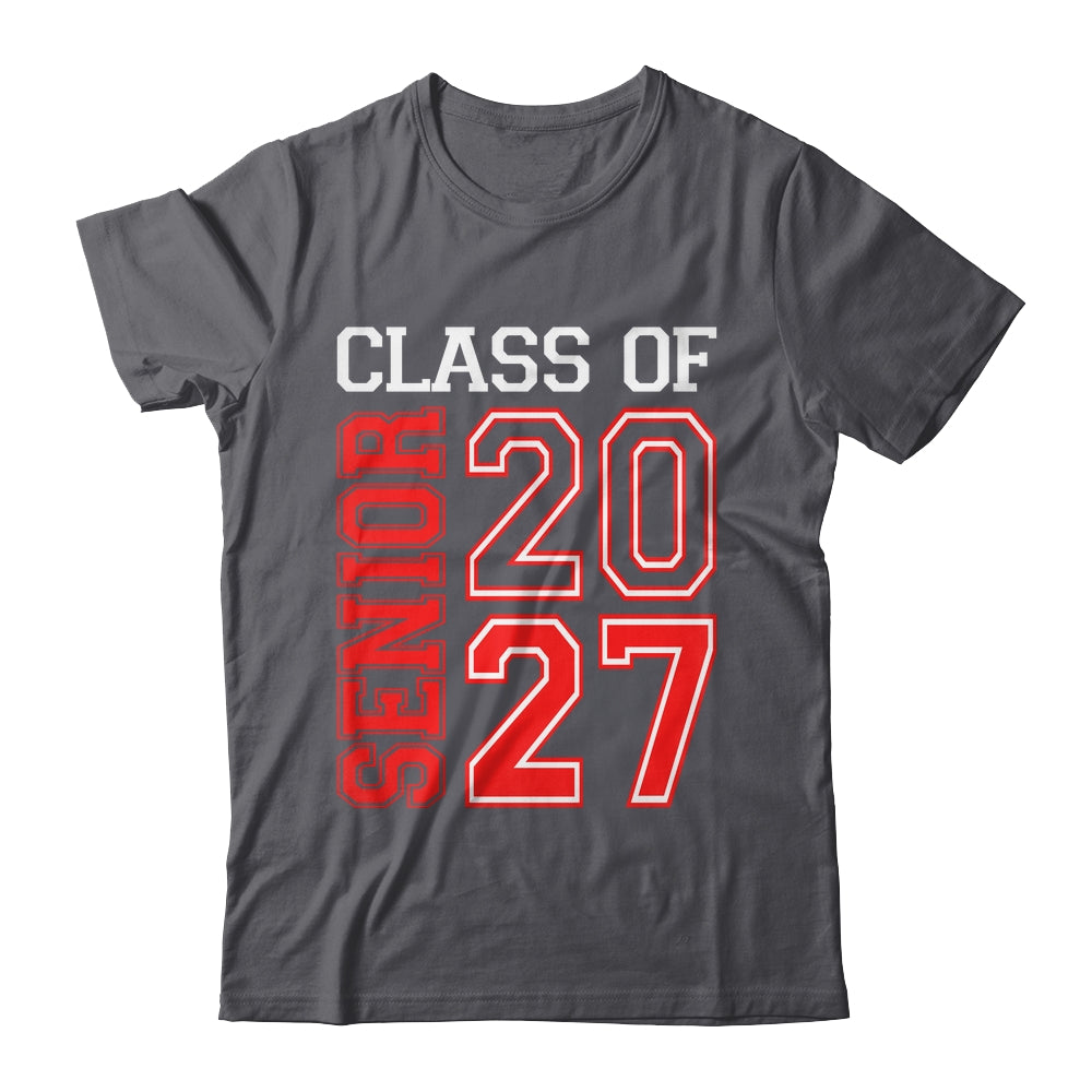 School Graduation Senior Class Of 2027 Senior Graduation Red Shirt & Hoodie | siriusteestore