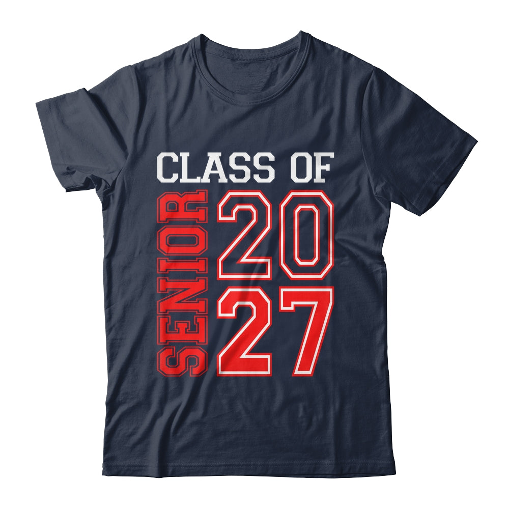 School Graduation Senior Class Of 2027 Senior Graduation Red Shirt & Hoodie | siriusteestore