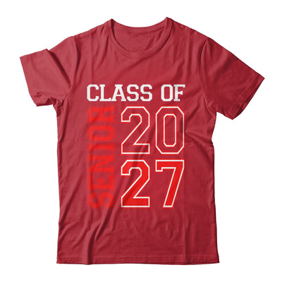 School Graduation Senior Class Of 2027 Senior Graduation Red Shirt & Hoodie | siriusteestore