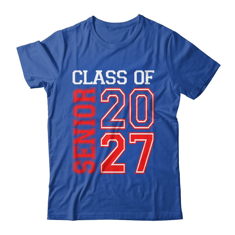 School Graduation Senior Class Of 2027 Senior Graduation Red Shirt & Hoodie | siriusteestore