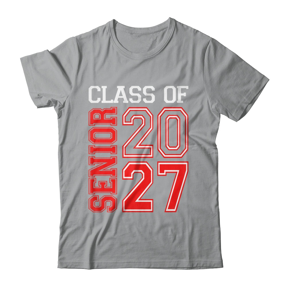 School Graduation Senior Class Of 2027 Senior Graduation Red Shirt & Hoodie | siriusteestore