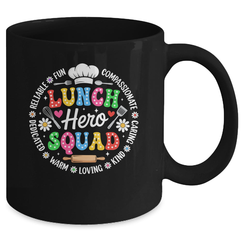 School Lunch Hero Squad Funny Cafeteria Workers Crew Mug | siriusteestore