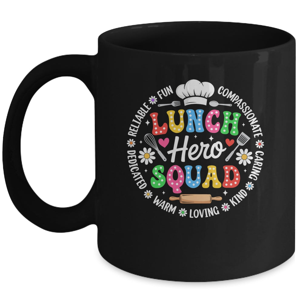 School Lunch Hero Squad Funny Cafeteria Workers Crew Mug | siriusteestore