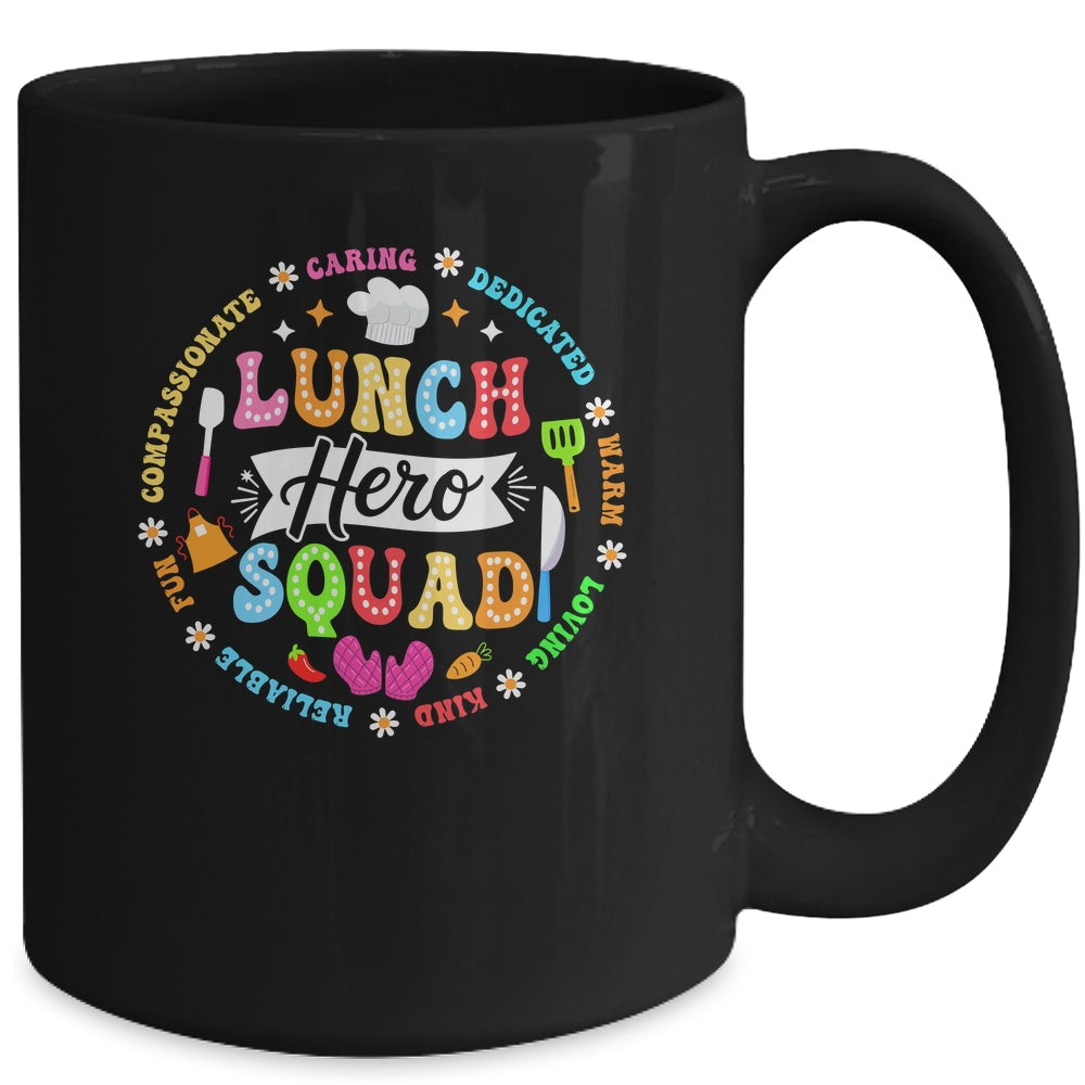 School Lunch Hero Squad Funny Cafeteria Workers Lunch Lady Mug | siriusteestore