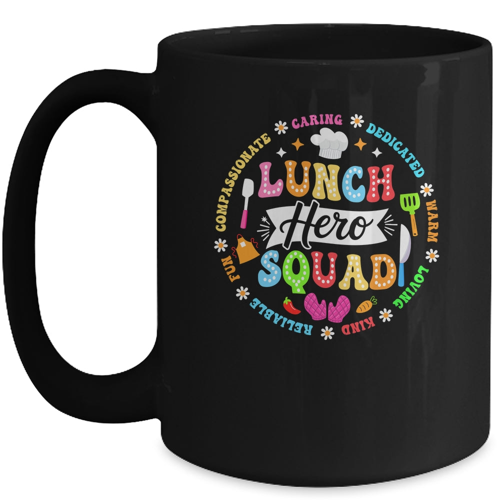 School Lunch Hero Squad Funny Cafeteria Workers Lunch Lady Mug | siriusteestore