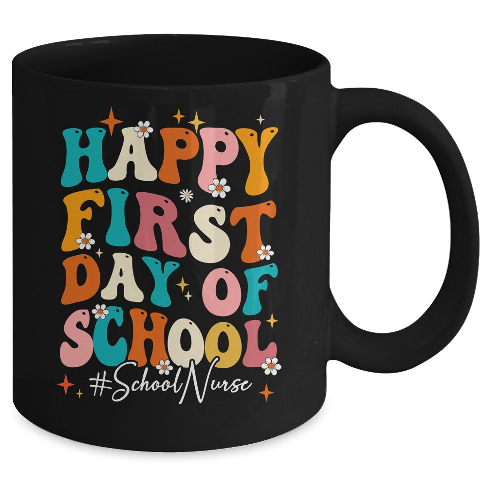 School Nurse Appreciation Week Back To School Groovy Mug | siriusteestore