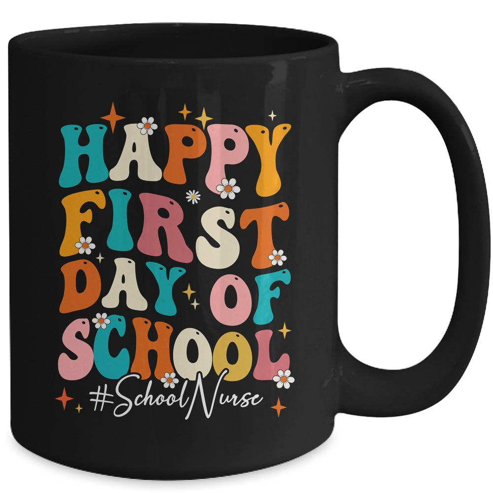 School Nurse Appreciation Week Back To School Groovy Mug | siriusteestore
