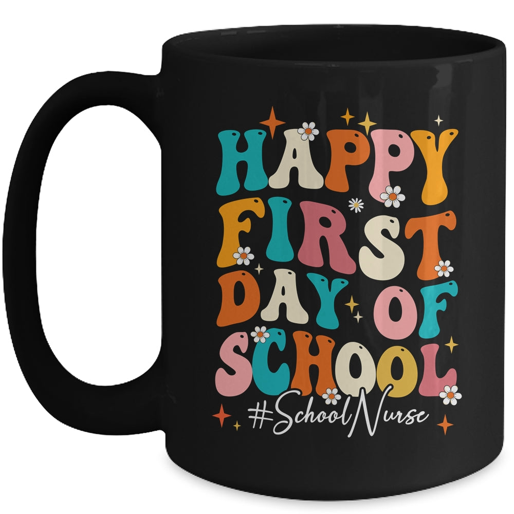 School Nurse Appreciation Week Back To School Groovy Mug | siriusteestore