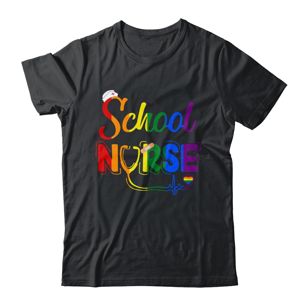 School Nurse Registered LGBTQ LGBT Pride Gay Lesiban Nursing Shirt & Tank Top | siriusteestore