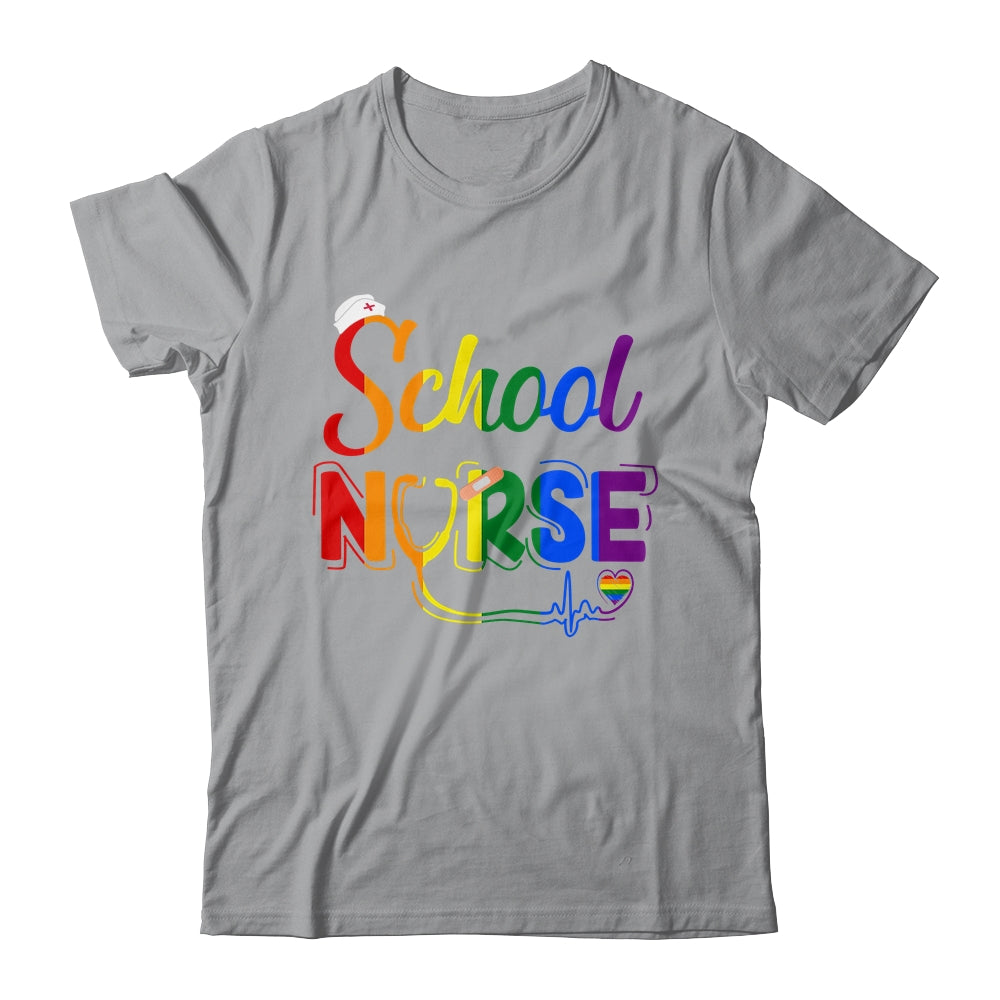 School Nurse Registered LGBTQ LGBT Pride Gay Lesiban Nursing Shirt & Tank Top | siriusteestore