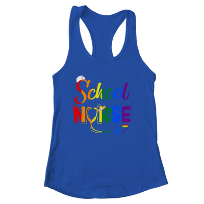School Nurse Registered LGBTQ LGBT Pride Gay Lesiban Nursing Shirt & Tank Top | siriusteestore