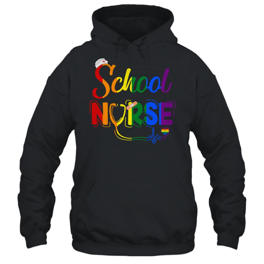 School Nurse Registered LGBTQ LGBT Pride Gay Lesiban Nursing Shirt & Tank Top | siriusteestore