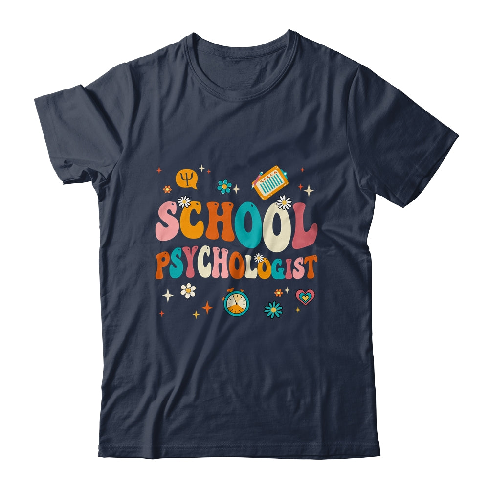 School Psychologist Retro Groovy Psychology Teacher Shirt & Hoodie | siriusteestore