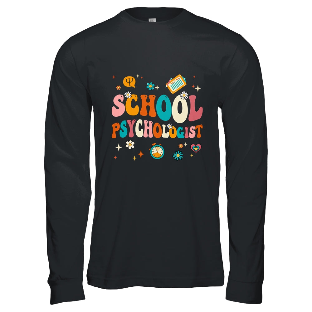 School Psychologist Retro Groovy Psychology Teacher Shirt & Hoodie | siriusteestore