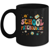School Psychologist Retro Groovy Psychology Teacher Mug | siriusteestore