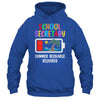 School Secretary Summer Recharge Required Last Day Of School Shirt & Tank Top | siriusteestore