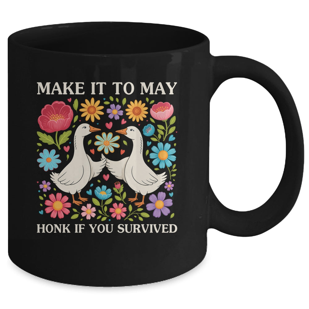 School Year End Tee Make It To May Funny Teacher Goose Women Mug | siriusteestore