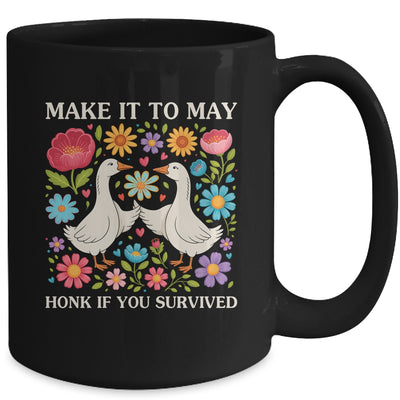 School Year End Tee Make It To May Funny Teacher Goose Women Mug | siriusteestore