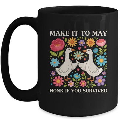School Year End Tee Make It To May Funny Teacher Goose Women Mug | siriusteestore